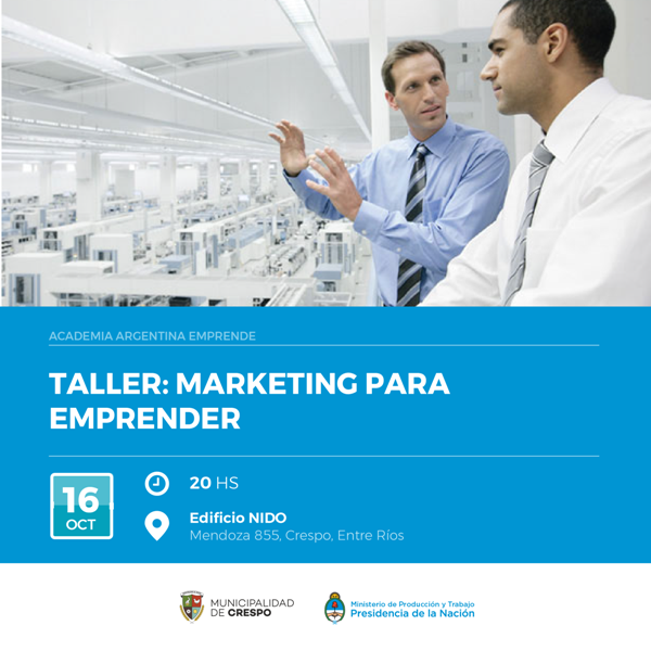 TALLER: MARKETING PARA TU EMPRENDIMIENTO