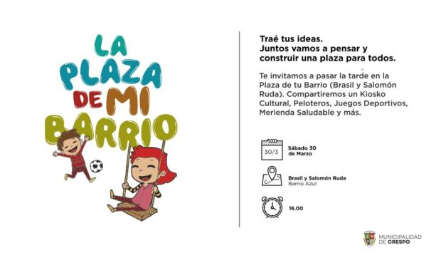 VECINOS DE BARRIO AZUL COMIENZAN A DISEÑAR SU NUEVA PLAZA