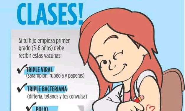 Contamos con vacunas para el ingreso escolar