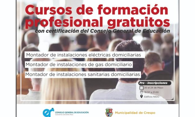 PREINSCRIPCIONES PARA CURSOS DE FORMACIÓN PROFESIONAL