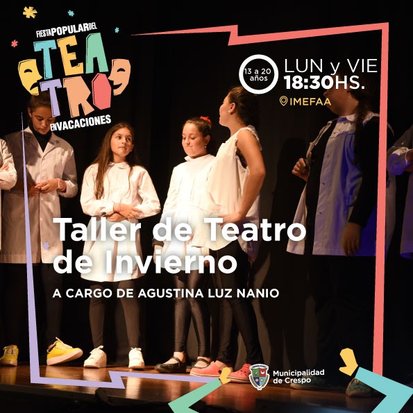 TALLER DE TEATRO DE INVIERNO PARA ADOLESCENTES