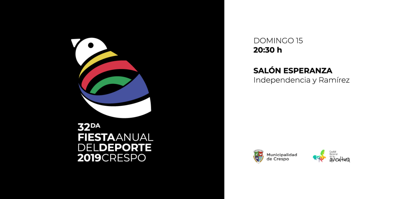 FIESTA DEL DEPORTE 2019: DISTINCIÓN A LOS DESTACADOS