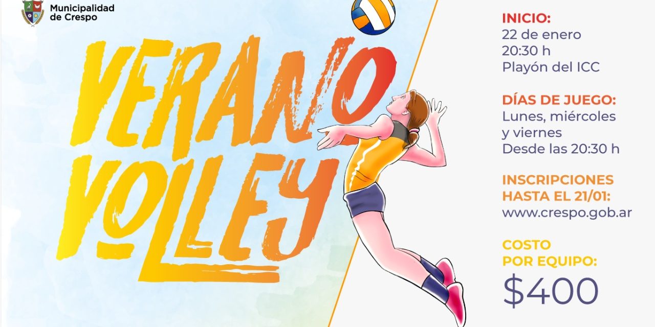 VERANO VOLEY: SUMATE A JUGAR Y DIVERTIRTE