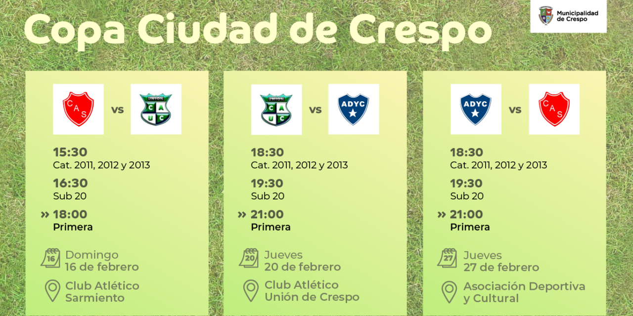 COPA CIUDAD DE CRESPO: DOMINGO DE CLÁSICO