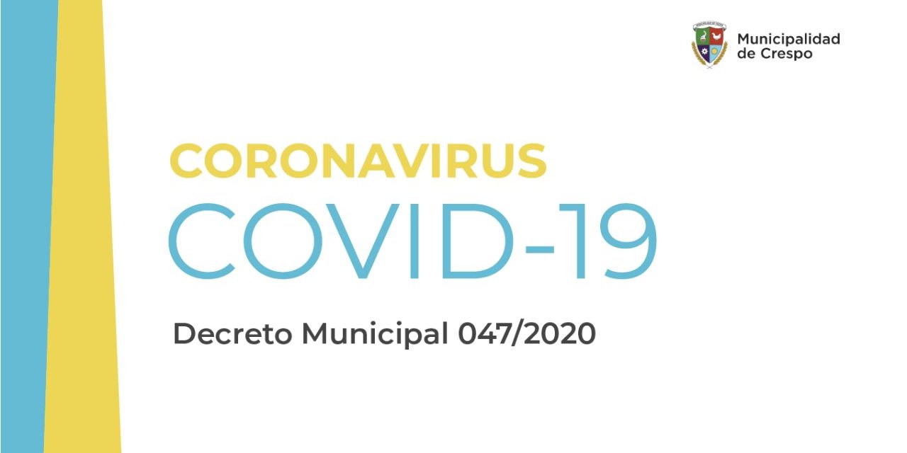 CORONAVIRUS: NUEVAS DISPOSICIONES PARA LA ATENCIÓN AL PÚBLICO EN LAS DEPENDENCIAS DE LA MUNICIPALIDAD