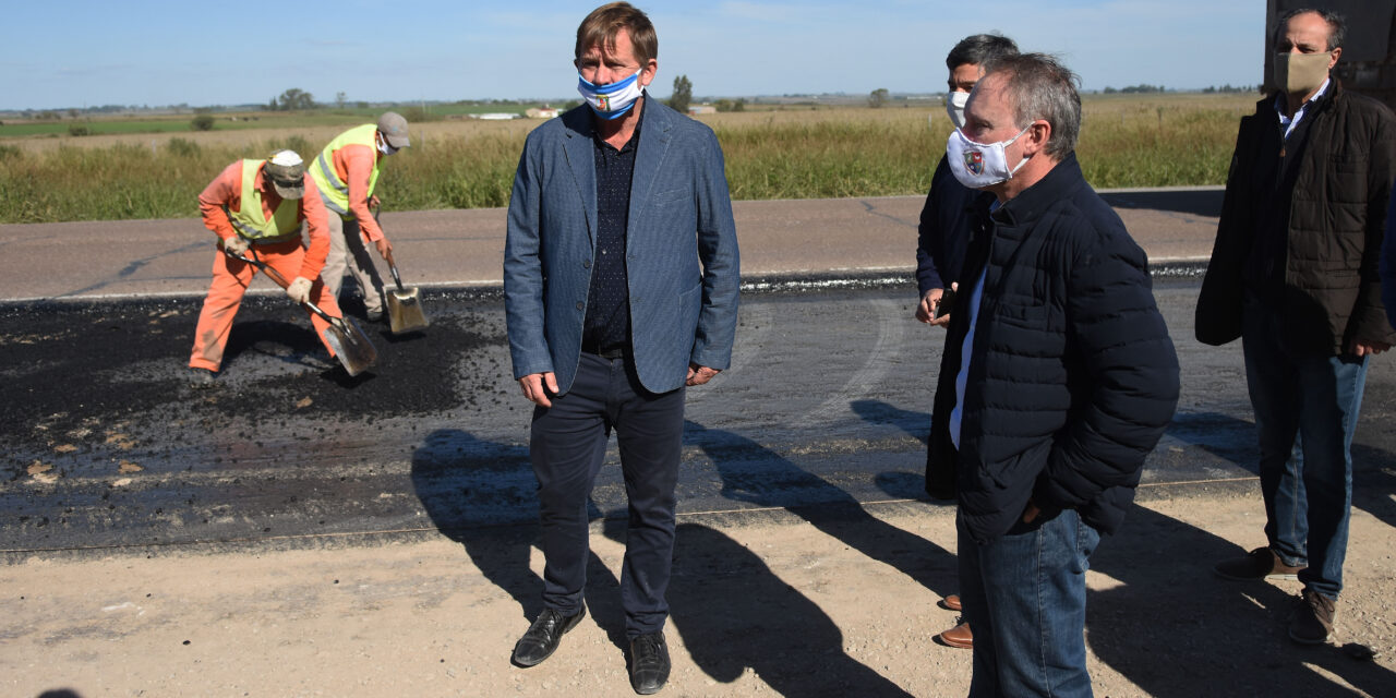 DARÍO SCHNEIDER RECIBIÓ A DANIEL KOCH, JEFE DEL DISTRITO ENTRE RÍOS DE VIALIDAD NACIONAL. RECORRIERON EL AVANCE DE LAS OBRAS DE ENLACE DEL ACCESO ILLIA CON LA RUTA 131