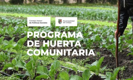 ESTÁN ABIERTAS LAS ENTREVISTAS PARA EL PROGRAMA DE HUERTA COMUNITARIA AGROECOLÓGICA DEL CONSEJO ASESOR DE POLÍTICAS SOCIALES