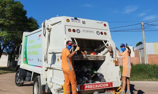 EL LUNES 25 DE MAYO SERÁ NORMAL LA RECOLECCIÓN DE RESIDUOS