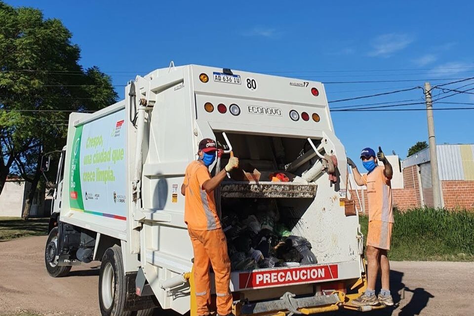 ASÍ FUNCIONARÁ EL SERVICIO DE RECOLECCIÓN DE RESIDUOS DOMICILIARIOS ESTA SEMANA