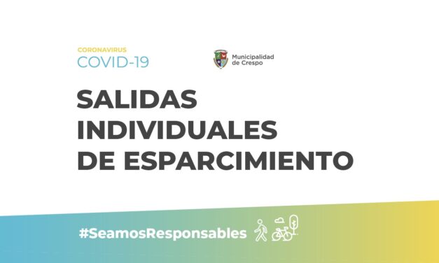 DARÍO SCHNEIDER HABILITÓ LAS SALIDAS DE ESPARCIMIENTO EN LA CIUDAD DE CRESPO