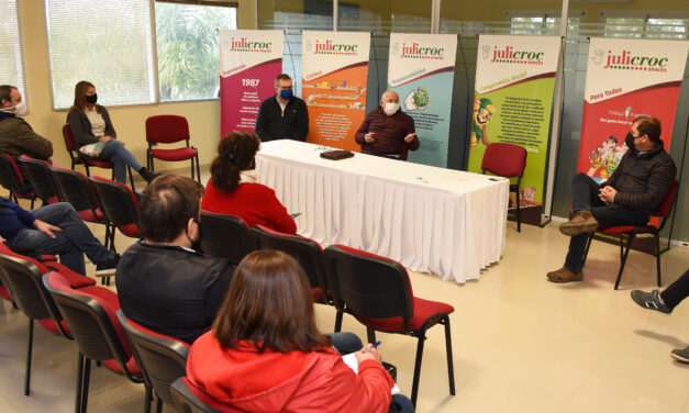 CHARLA SOBRE ELABORACIÓN DE PROTOCOLO SANITARIO CON REPRESENTANTES DEL PARQUE INDUSTRIAL