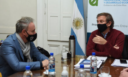 CON EL EJE EN LA ACTIVIDAD PRODUCTIVA INDUSTRIAL DE CRESPO, DARÍO SCHNEIDER SE REUNIÓ CON EL MINISTRO BAHILLO