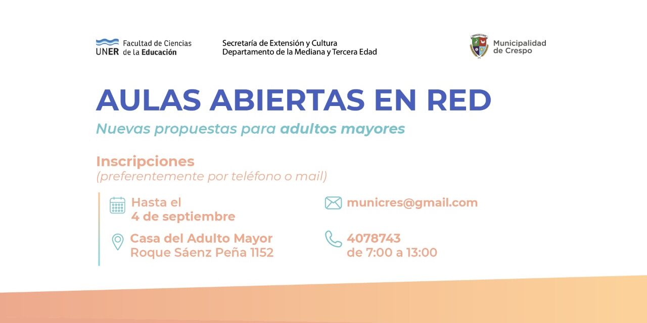 AULAS ABIERTAS EN RED: NUEVAS PROPUESTAS PARA ADULTOS Y ADULTOS MAYORES