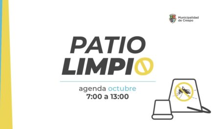 PATIO LIMPIO: CRONOGRAMA PARA EL MES DE OCTUBRE