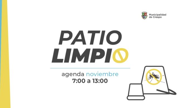 PATIO LIMPIO: CRONOGRAMA PARA EL MES DE NOVIEMBRE