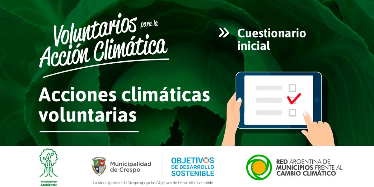 VOLUNTARIOS DE CRESPO PARA LA ACCIÓN CLIMÁTICA