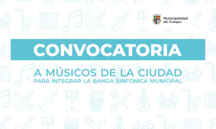 CONVOCATORIA A MÚSICOS DE CRESPO PARA INTEGRAR LA BANDA SINFÓNICA MUNICIPAL