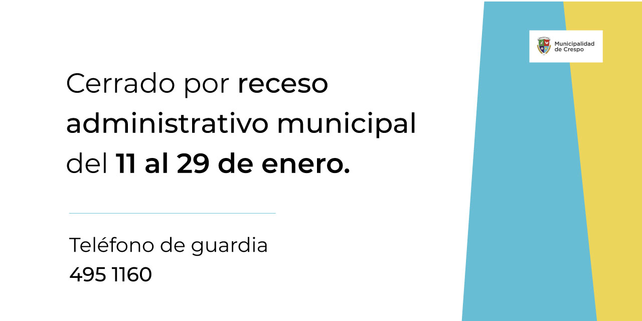 RECESO MUNICIPAL