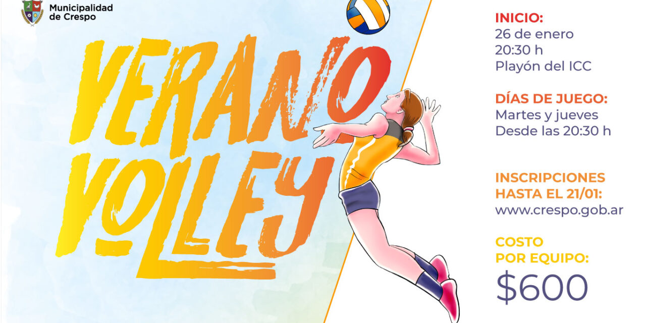 VERANO VOLEY: ARMÁ TU EQUIPO E INSCRIBITE