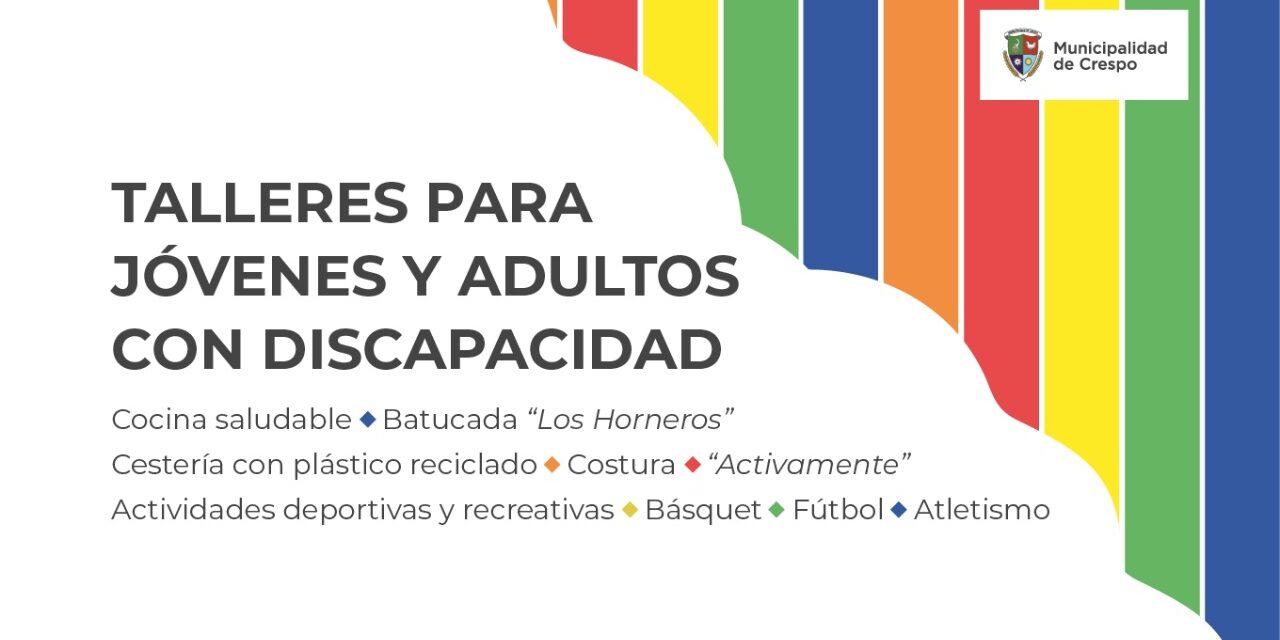 TALLERES PARA JÓVENES Y ADULTOS CON DISCAPACIDAD