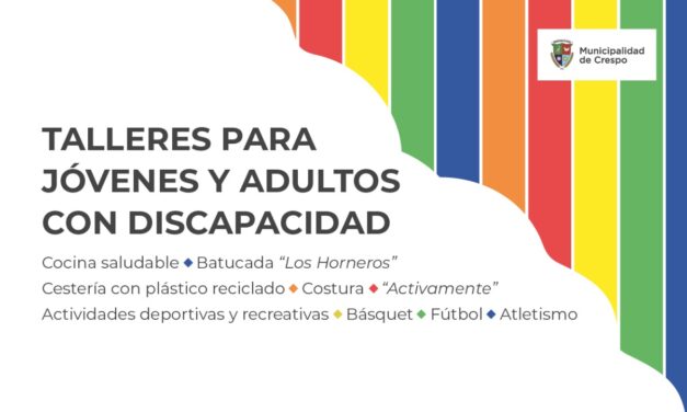 TALLERES PARA JÓVENES Y ADULTOS CON DISCAPACIDAD