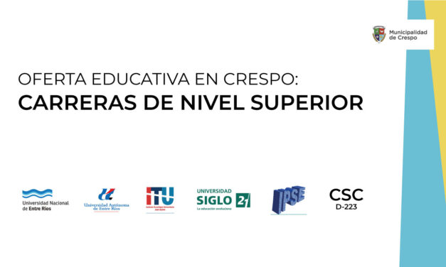 OFERTA EDUCATIVA EN CRESPO: CARRERAS DE NIVEL SUPERIOR