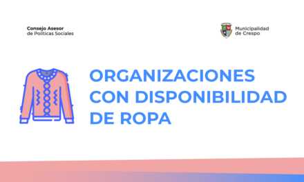 CONSEJO MUNICIPAL DE POLÍTICAS SOCIALES: ORGANIZACIONES CON DISPONIBILIDAD DE ROPA Y FRAZADAS