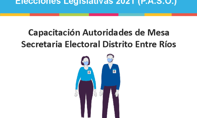 INFORMACIÓN IMPORTANTE PARA AUTORIDADES DE MESA EN LA CIUDAD DE CRESPO