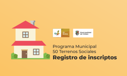 REGISTRO DE INSCRIPTOS PROGRAMA MUNICIPAL 50 TERRENOS SOCIALES