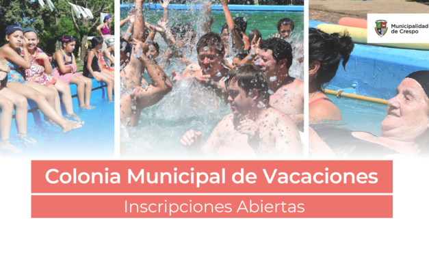 COLONIA DE VACACIONES: COMENZAMOS A ENTREGAR LAS PLANILLAS DE INSCRIPCIÓN