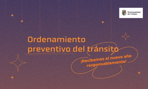 ORDENAMIENTO PREVENTIVO DEL TRÁNSITO EN LOS FESTEJOS DE AÑO NUEVO