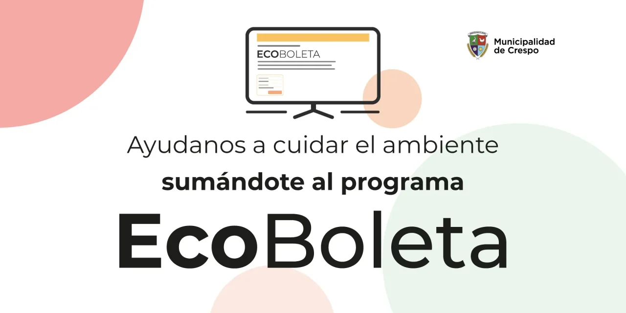 ECO-BOLETA: NUEVO BENEFICIO ECONÓMICO PARA LOS ADHERENTES