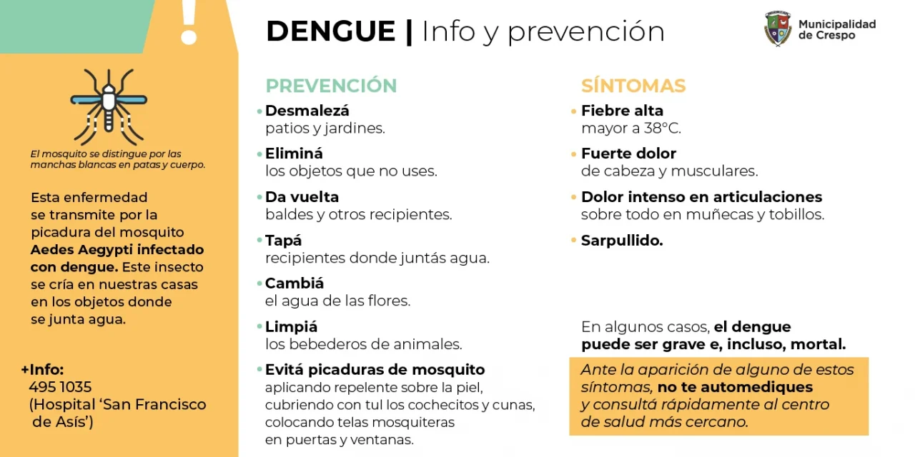 PREVENIR EL DENGUE, ES UNA TAREA DE TODOS