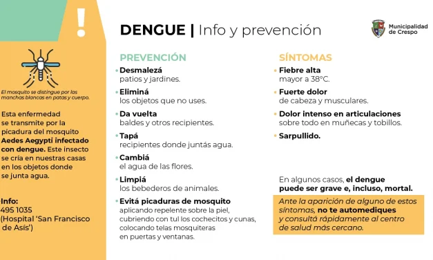 PREVENIR EL DENGUE, ES UNA TAREA DE TODOS