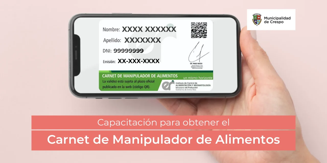 NUEVAS CAPACITACIONES PARA OBTENER EL CARNET DE MANIPULADOR DE ALIMENTOS