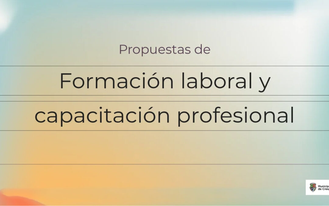 SUMAMOS MÁS CAPACITACIONES QUE AUMENTAN TU FORMACIÓN PERSONAL PARA LA SALIDA LABORAL