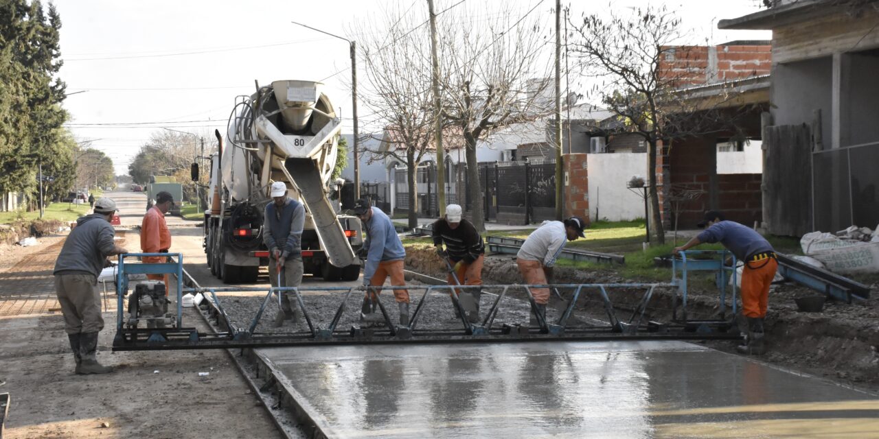 PAVIMENTACIÓN DE CALLE ALBERDI, PARA SEGUIR CRECIENDO EN INFRAESTRUCTURA VIAL