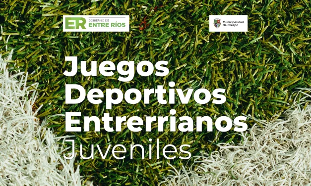 SE VIENE LA ETAPA LOCAL DE LOS JUEGOS DEPORTIVOS ENTRERRIANOS JUVENILES
