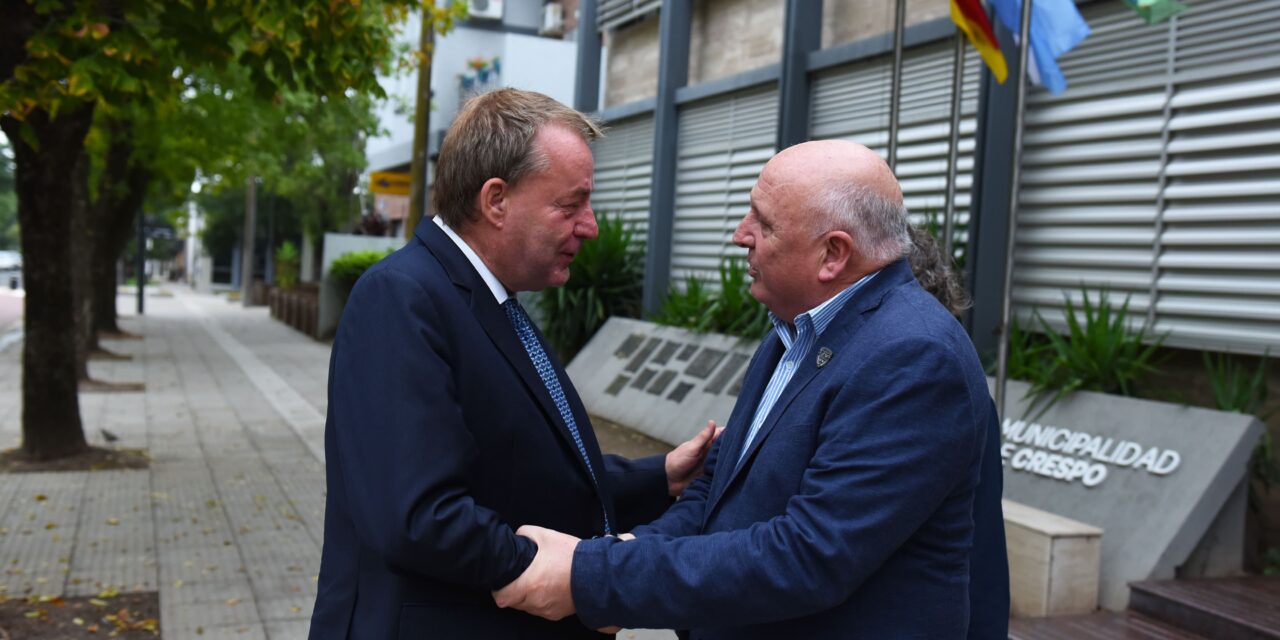 EL EMBAJADOR DE ALEMANIA VISITÓ LA CIUDAD DE CRESPO