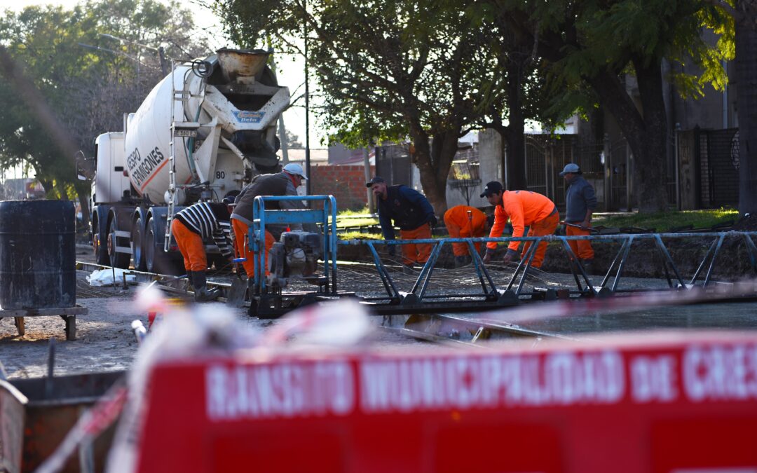 COMENZAMOS EL HORMIGONADO DE TRES CUADRAS DE CALLE ALEM