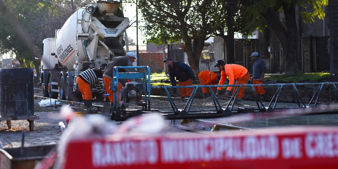 COMENZAMOS EL HORMIGONADO DE TRES CUADRAS DE CALLE ALEM
