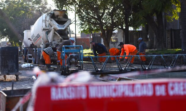 COMENZAMOS EL HORMIGONADO DE TRES CUADRAS DE CALLE ALEM