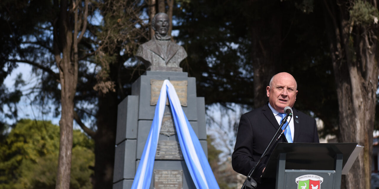 Marcelo Cerutti: Cada crespense “representa esa Argentina que San Martín soñó. Una Argentina libre, justa, ordenada y solidaria”