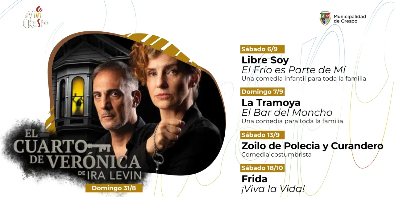 PROPUESTAS TEATRALES Y MUSICALES APORTAN COLORIDO A LA AGENDA CULTURAL CRESPENSE
