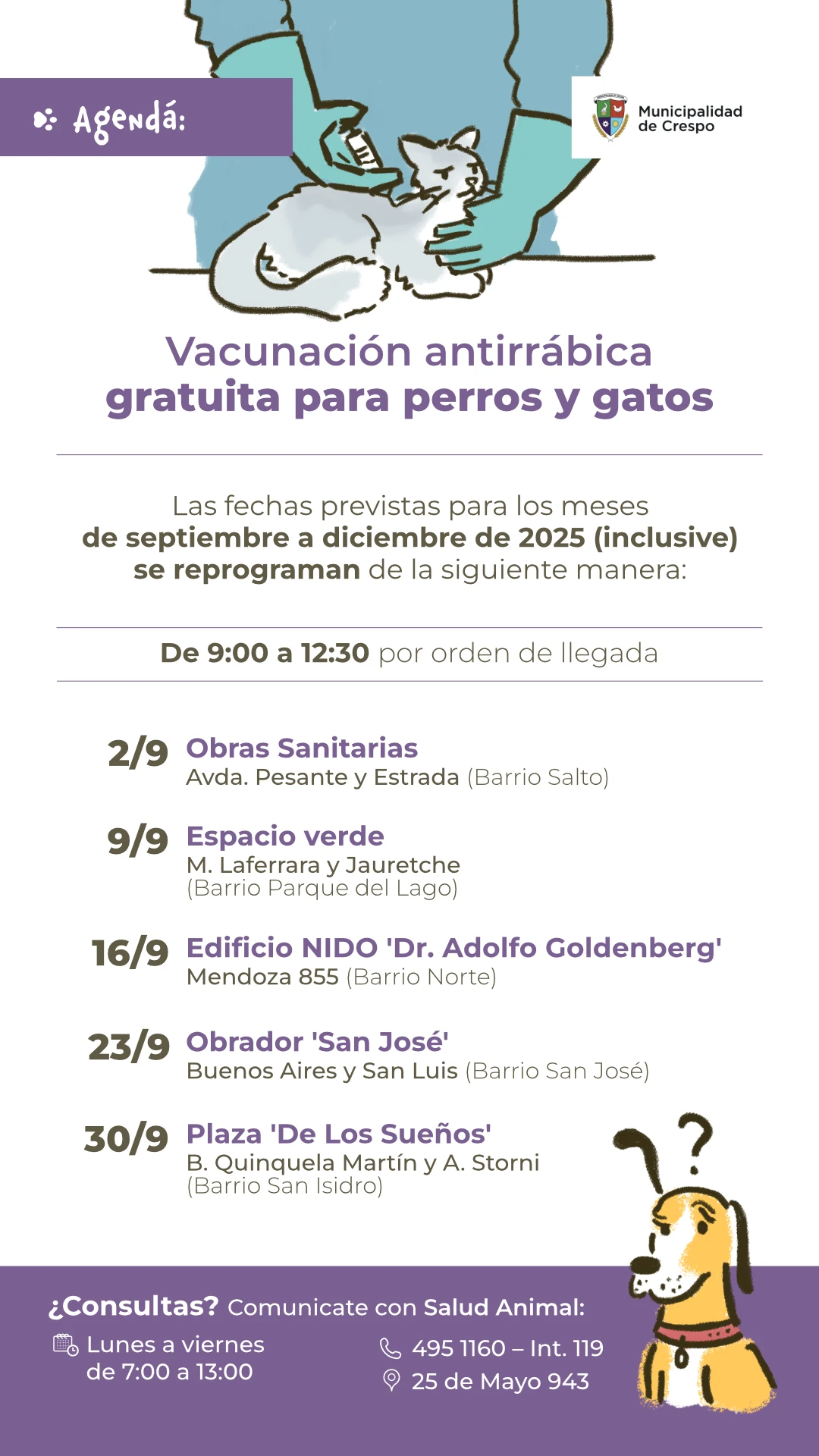 Imagen sobre vacunación antirrábica