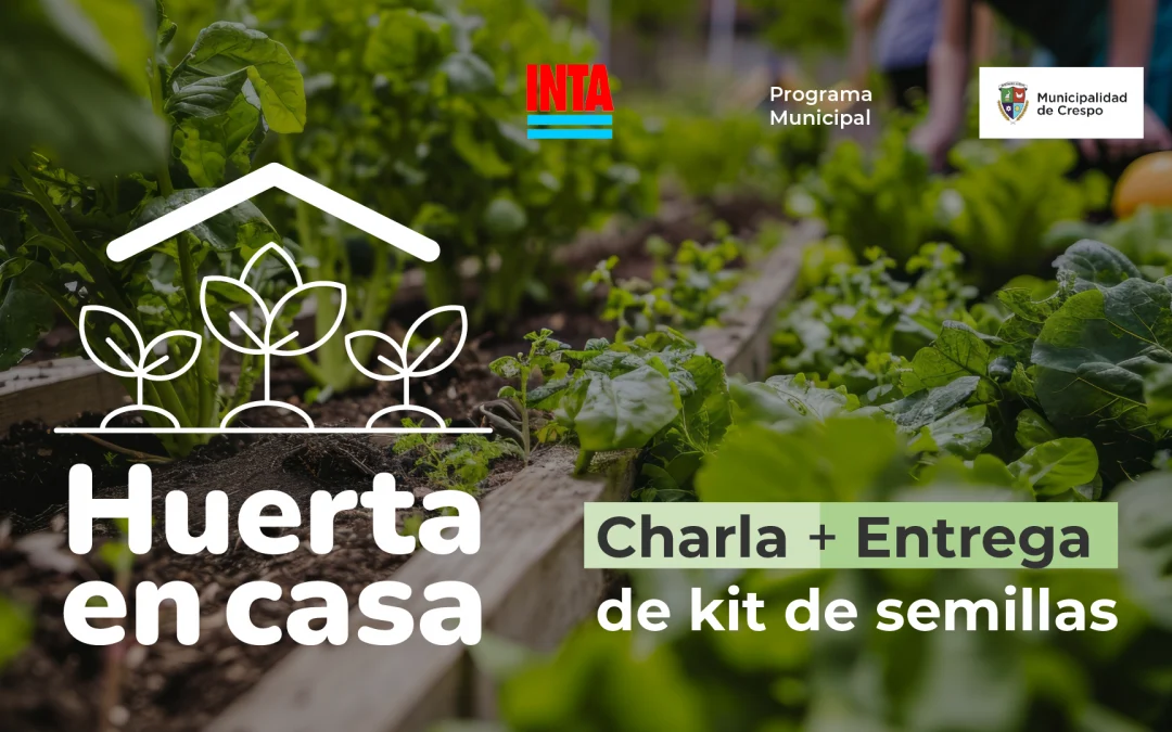Capacitación ‘Huerta en casa’: charla y entrega de semillas
