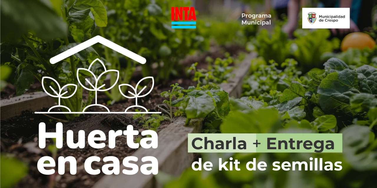 Capacitación ‘Huerta en casa’: charla y entrega de semillas