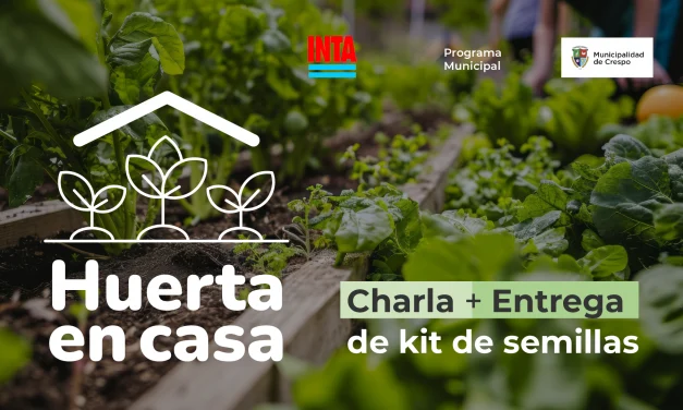 Capacitación ‘Huerta en casa’: charla y entrega de semillas