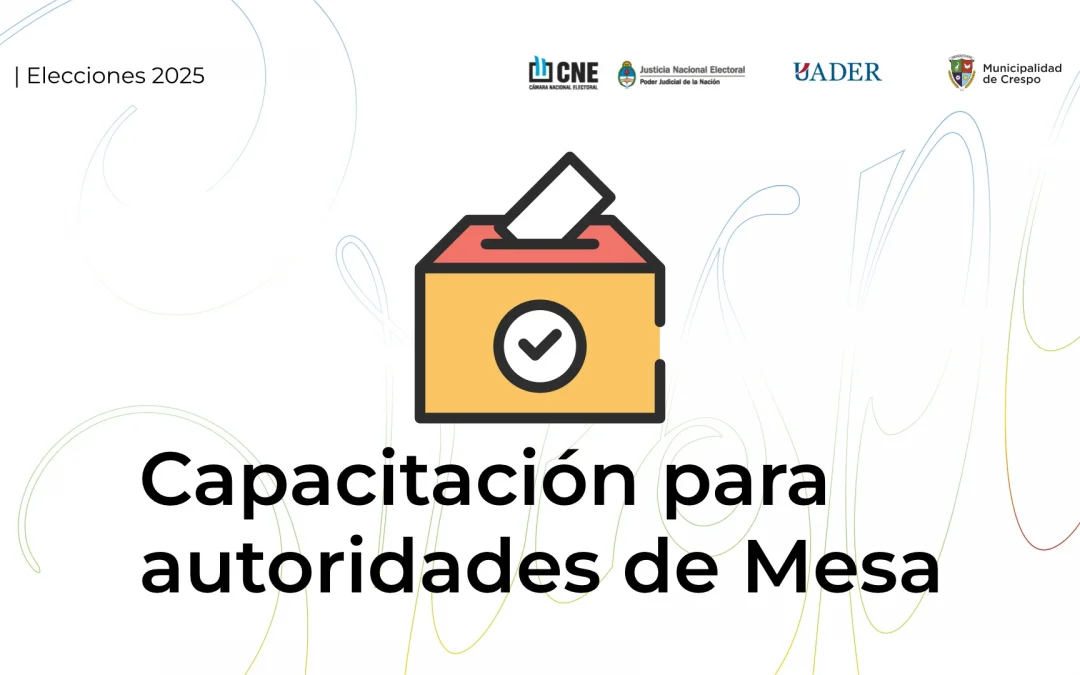 CAPACITACIÓN DE AUTORIDADES DE MESA