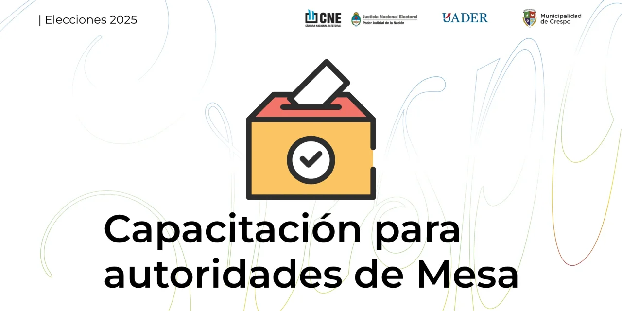 CAPACITACIÓN DE AUTORIDADES DE MESA